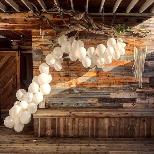 Balony lateksowe ozdoby dekoracje urodzinowe komunia wesele białe 100 sztuk